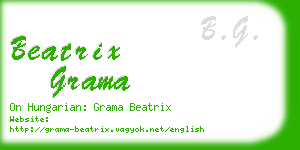 beatrix grama business card